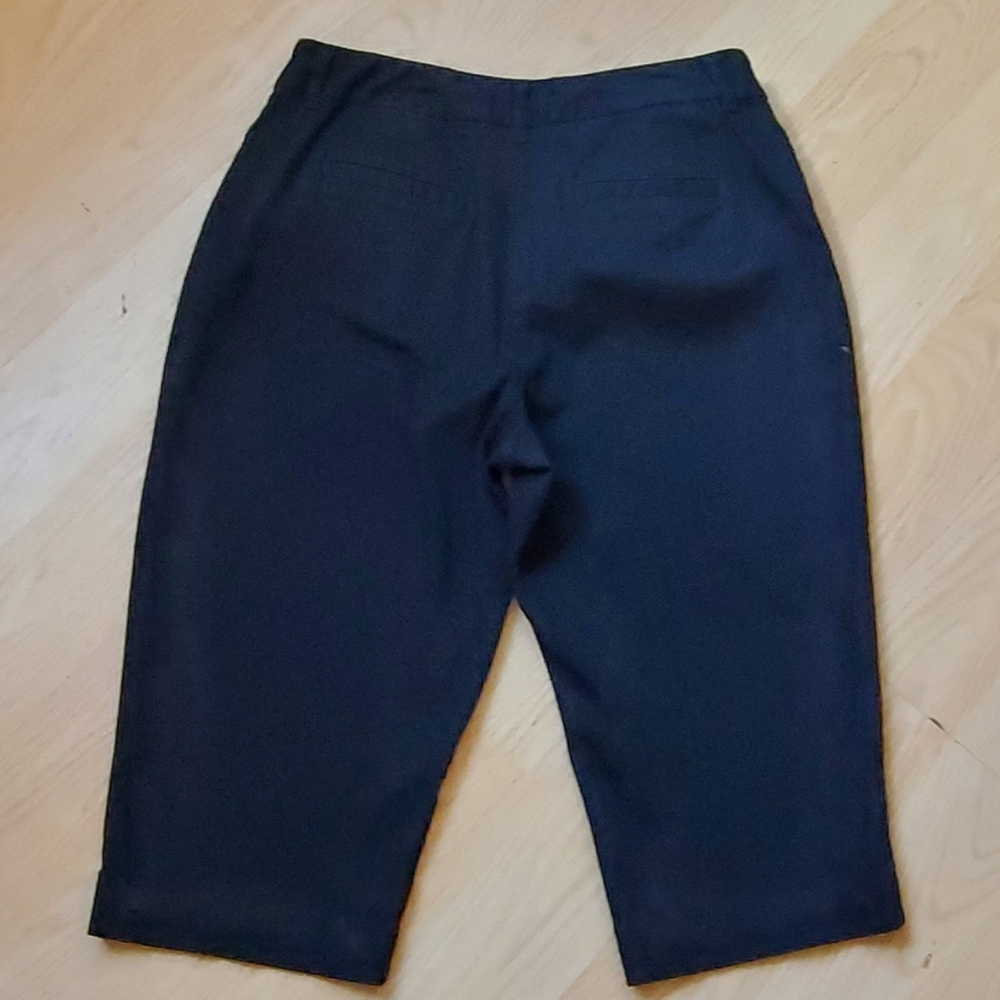 St John's Bay Woman's Petite Stretch  Capri Pants Size 12P - Picture 2 of 6